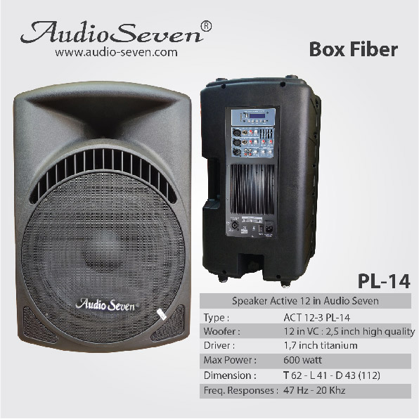 Speaker Aktif Audio Seven 12-3 PL-14 12in