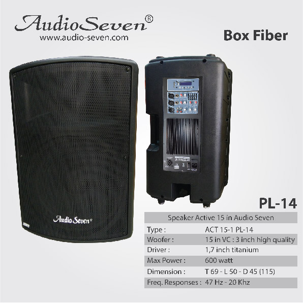 Speaker Aktif Audio Seven 15-1 PL-14 15in