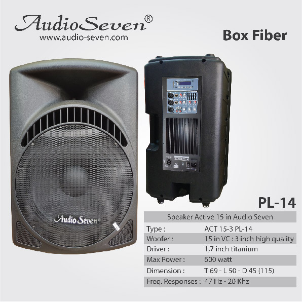 Speaker Aktif Audio Seven 15-3 PL-14 15in