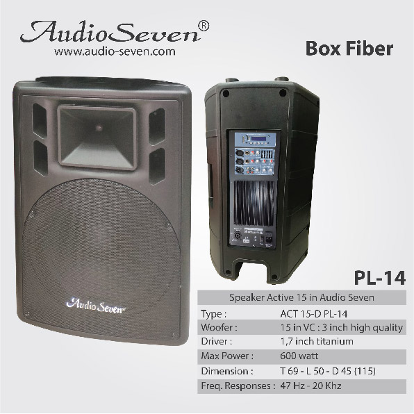 Speaker Aktif Audio Seven 15-D PL-14 15in