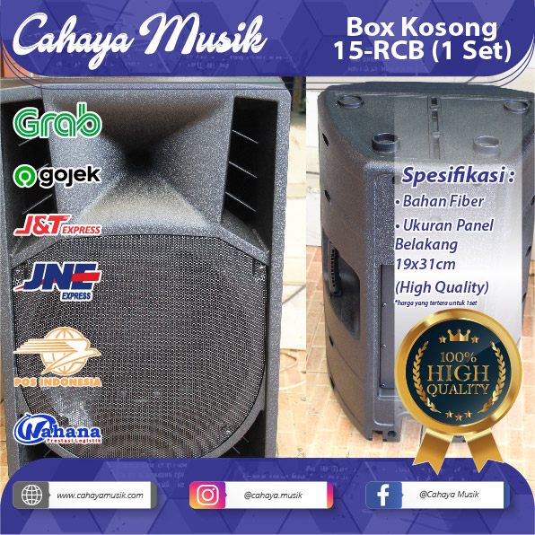 Box Speaker Kosong type 15 in model 15 - RCB Set