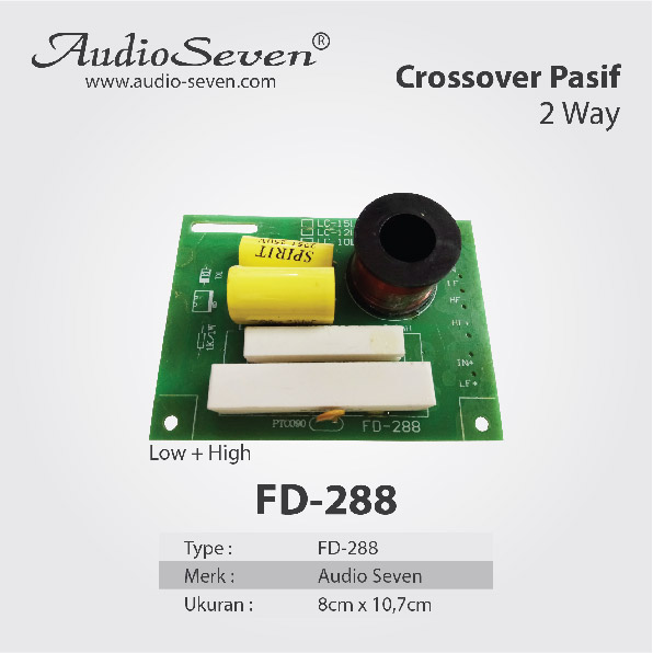 Crossover Pasif 2 Way FD 288