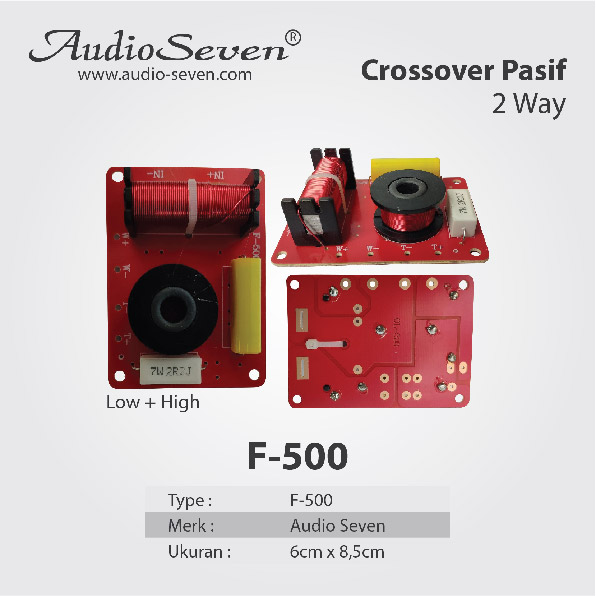 Crossover Pasif 2 Way F 500