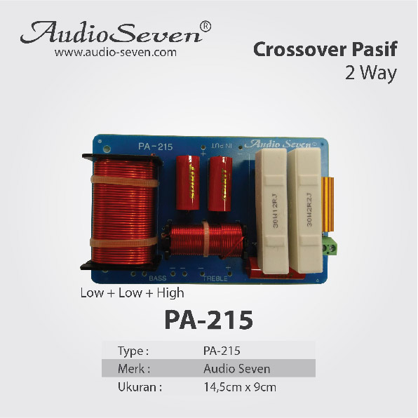 Crossover Pasif 2 Way PA 215