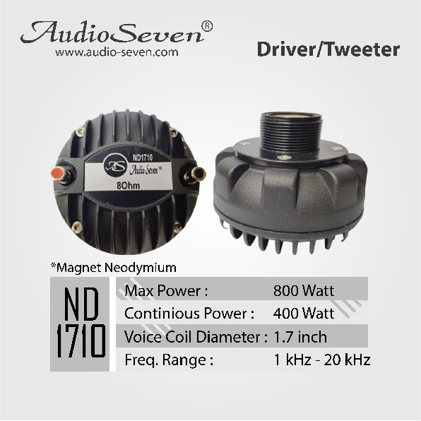Driver / Tweeter Audio Seven ND 1710