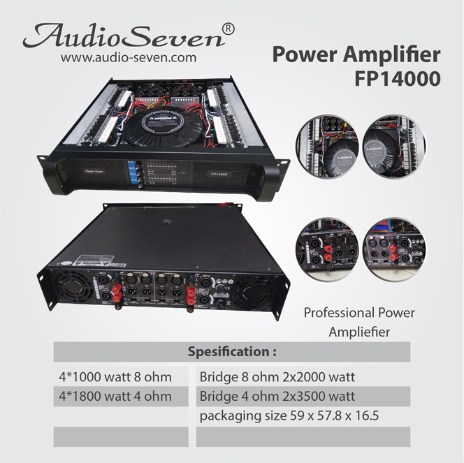 Power Amplifier AudioSeven FP14000