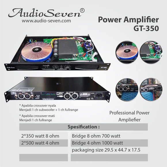 Power Amplifier AudioSeven GT-350