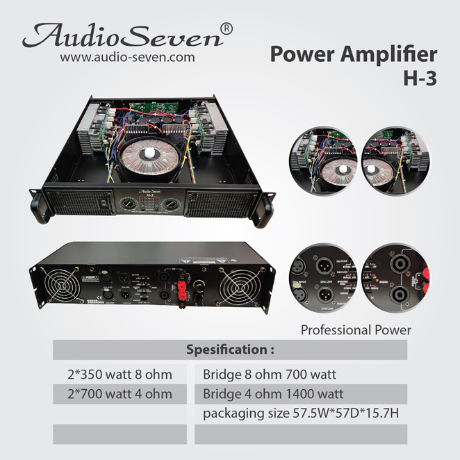 Power Amplifier AudioSeven H-3