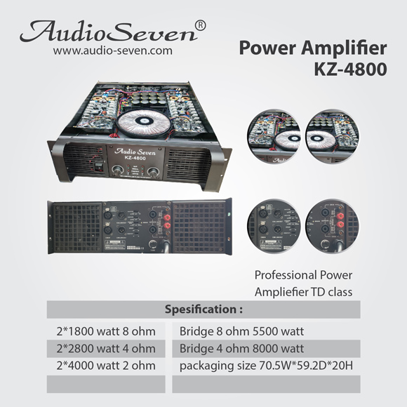 Power Amplifier AudioSeven KZ-4800