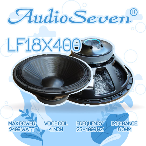 Speaker Komponen Audio Seven 18X400 18in