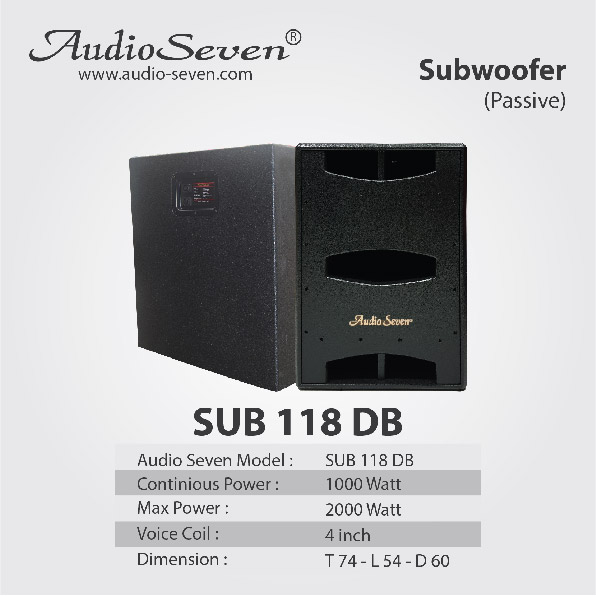 Subwoofer Pasif Audio Seven 118 DB 18in