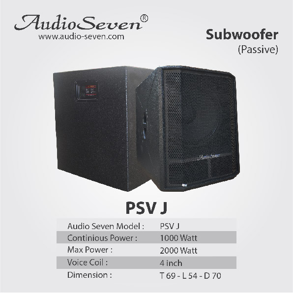 Subwoofer Pasif Audio Seven 118 J 18in