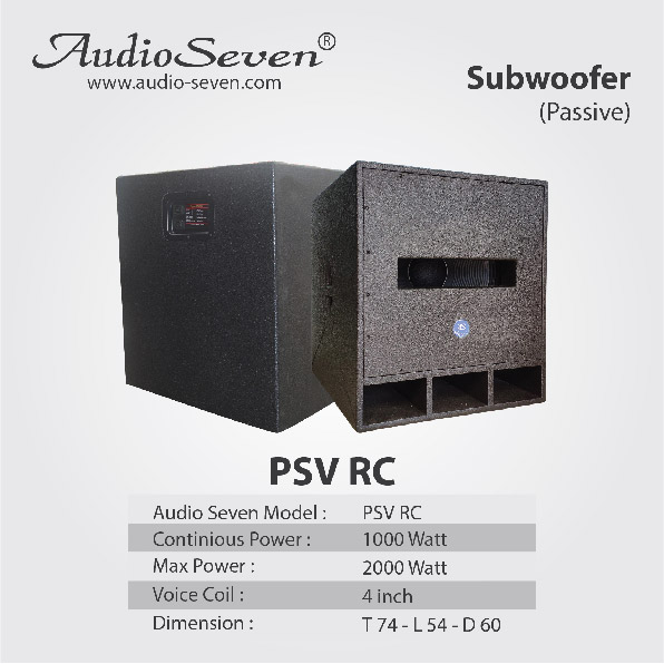 Subwoofer Pasif Audio Seven RC 118 18in