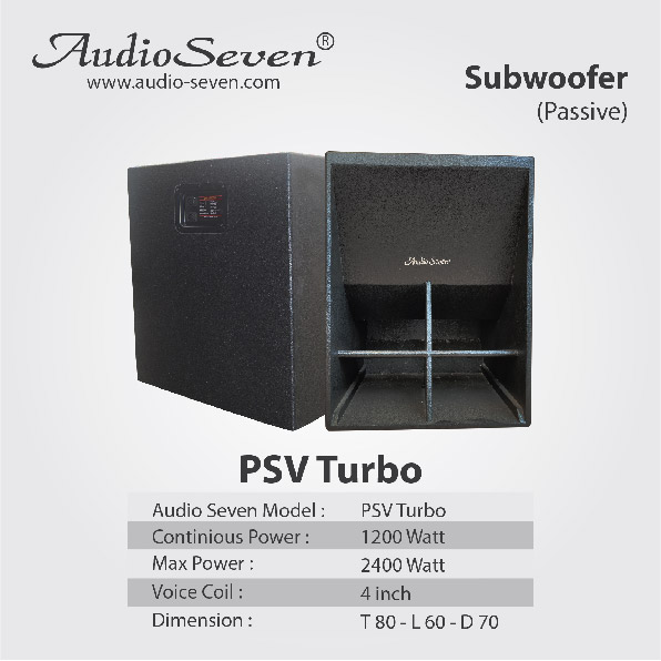 Subwoofer Pasif Audio Seven Turbo 18in
