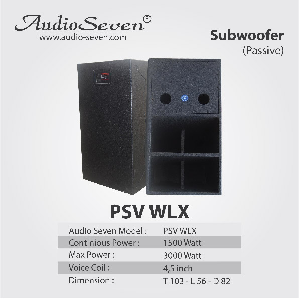 Subwoofer Pasif Audio Seven WLX 18in